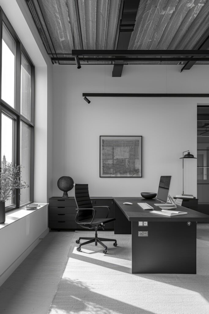 modern minimalist office black white 2 cmpr