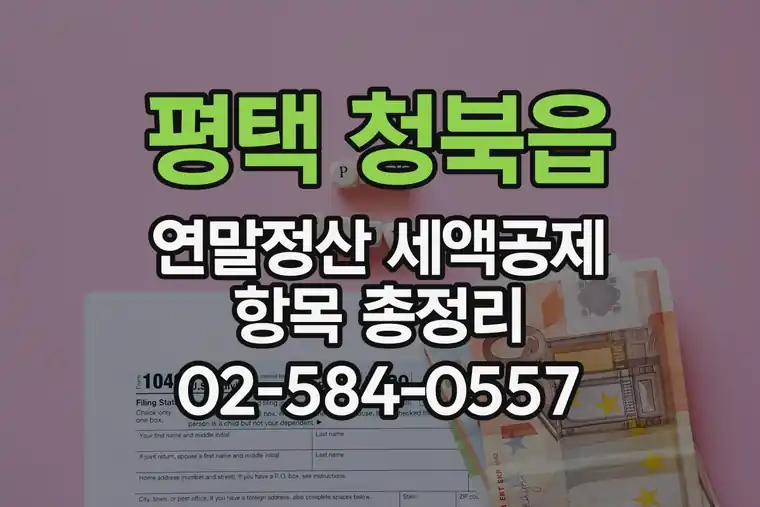 경기 평택 청북읍 연말정산 세액공제 항목 총정리