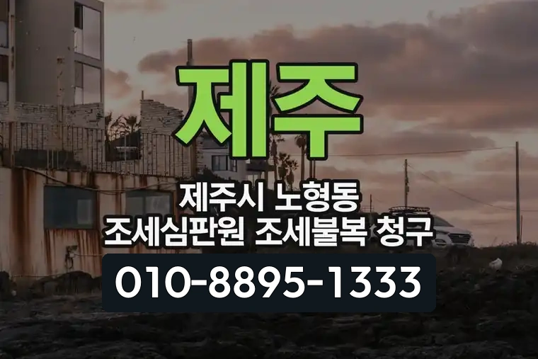 제주 제주시 노형동 조세심판원 조세불복 청구