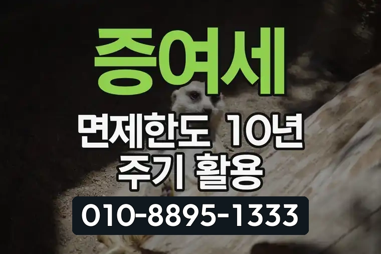 증여세 면제한도 10년 주기 활용