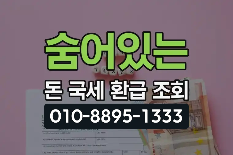 숨어있는 돈 국세 환급 조회