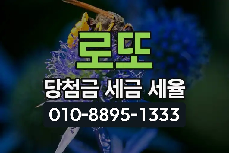 로또 당첨금 세금 세율