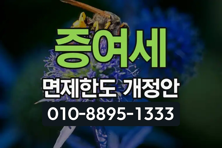 증여세 면제한도 개정안