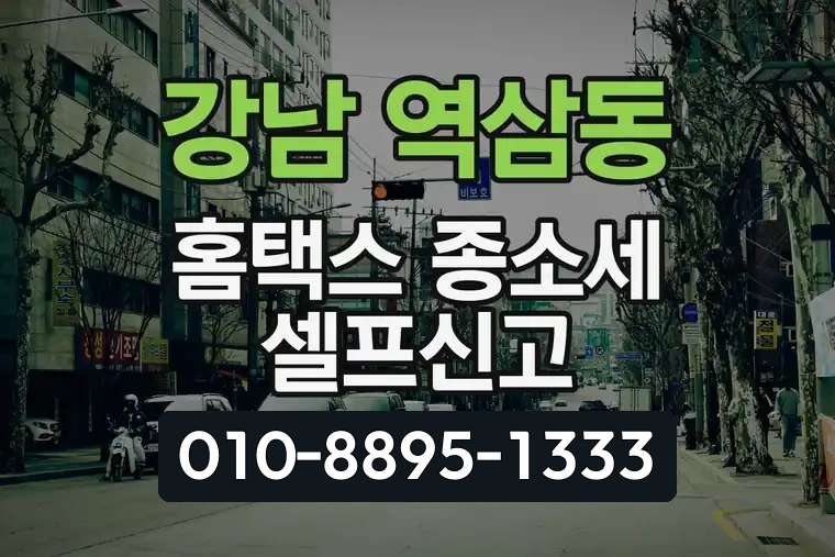 서울 강남 역삼동 홈택스 종합소득세 셀프신고