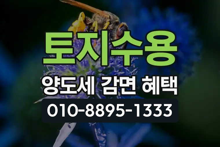 토지수용 양도세 감면 혜택