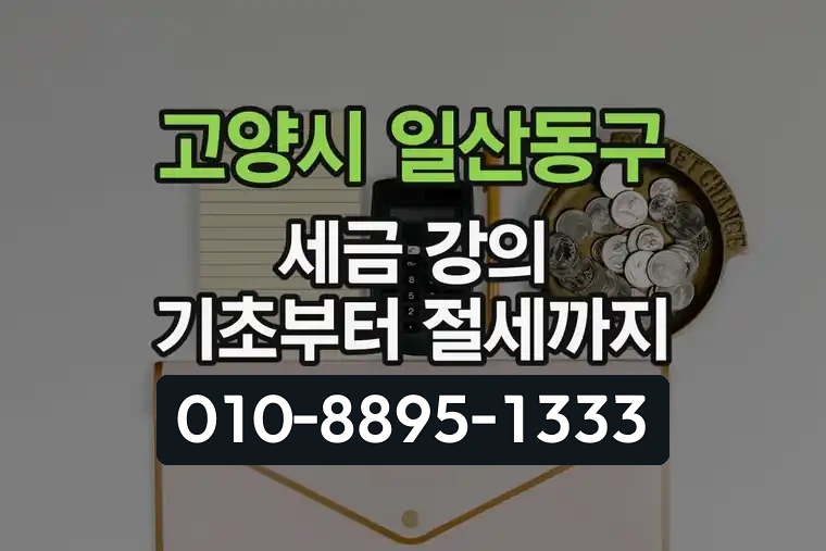경기 고양시 일산동구 정발산동 세금 강의 기초부터 절세까지