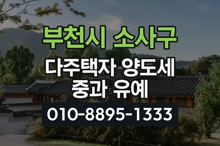 경기 부천시 소사구 소사동 다주택자 양도세 중과 유예