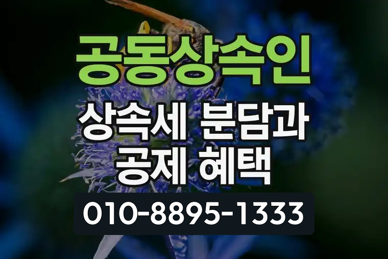 공동상속인 상속세 분담과 공제 혜택