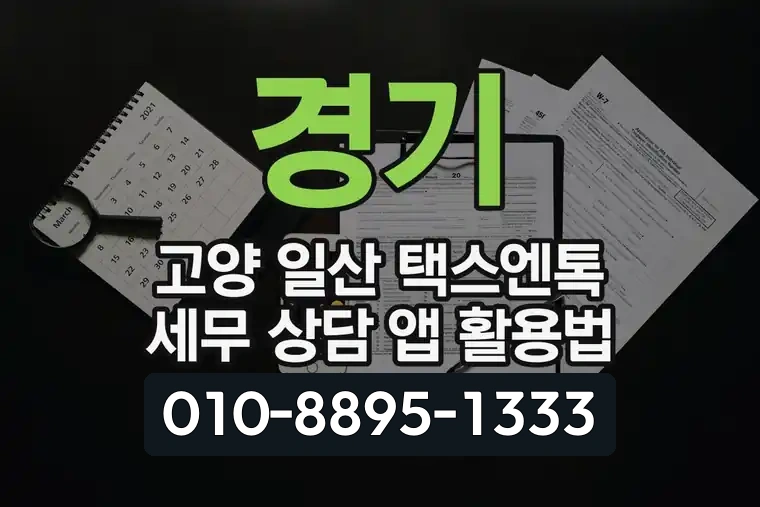 경기 고양 일산 택스엔톡 세무 상담 앱 활용법