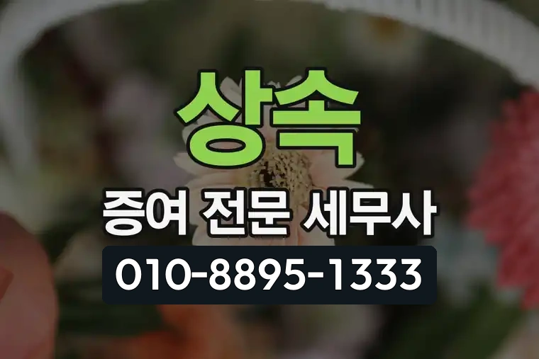 상속 증여 전문 세무사