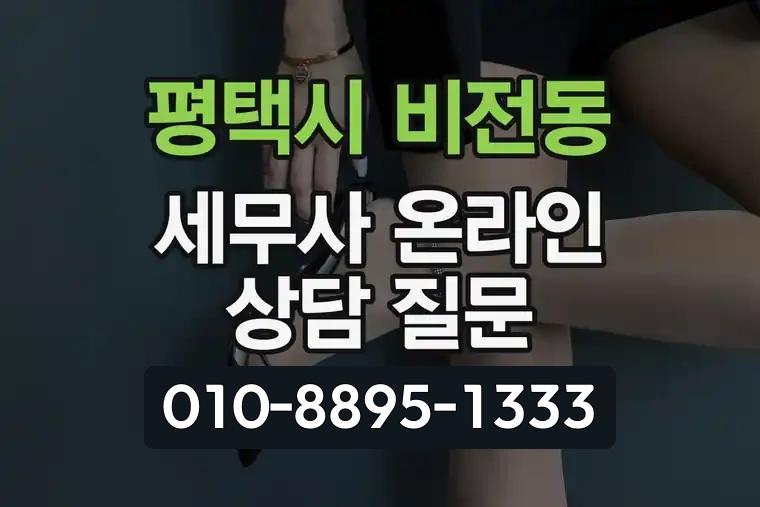 경기 평택시 비전동 세무사 온라인 상담 질문