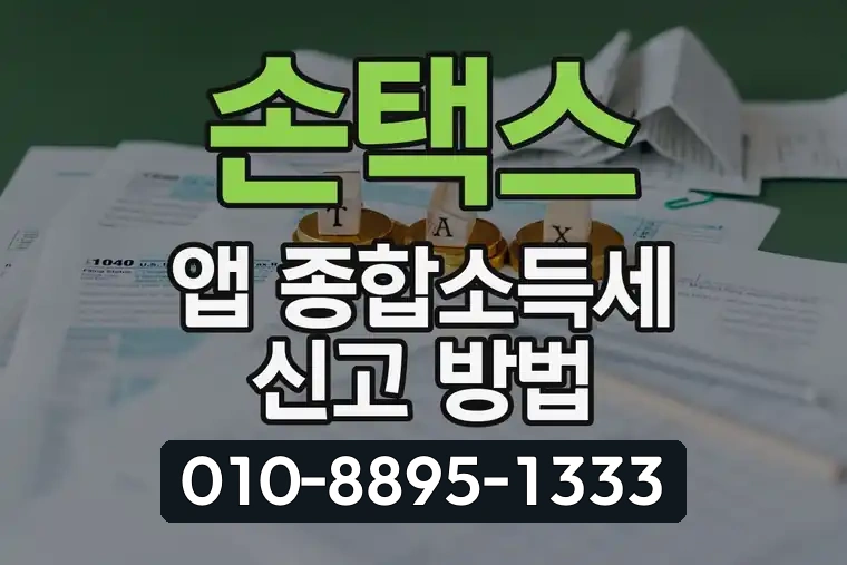 손택스 앱 종합소득세 신고 방법