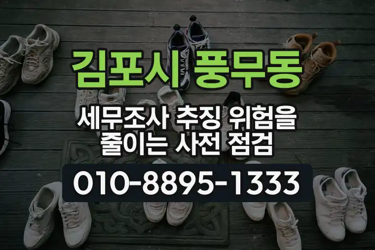 경기 김포시 풍무동 세무조사 추징 위험을 줄이는 사전 점검