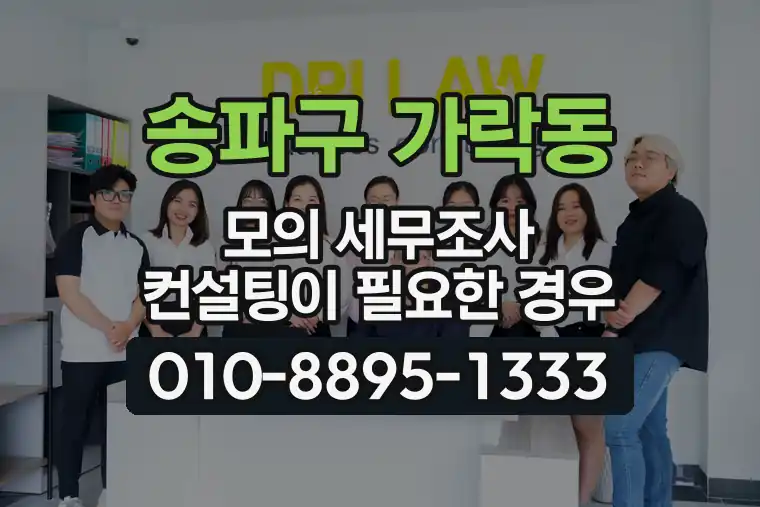 서울 송파구 가락동 모의 세무조사 컨설팅이 필요한 경우