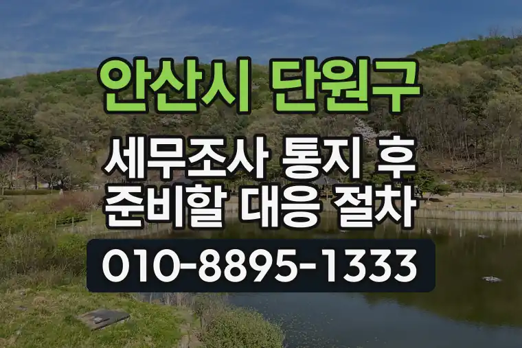 경기 안산시 단원구 신길동 세무조사 통지 후 준비할 대응 절차
