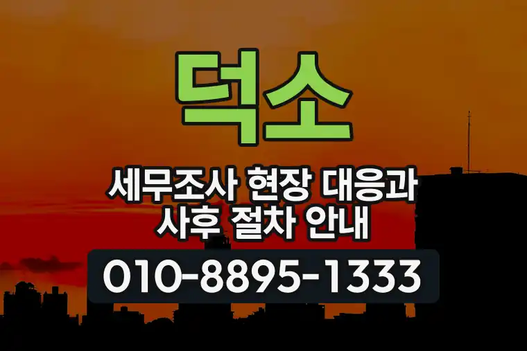 덕소 세무조사 현장 대응과 사후 절차 안내