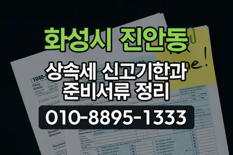 경기 화성시 진안동 상속세 신고기한과 준비서류 정리