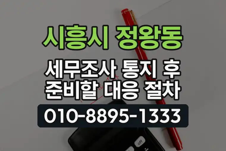 경기 시흥시 정왕동 세무조사 통지 후 준비할 대응 절차