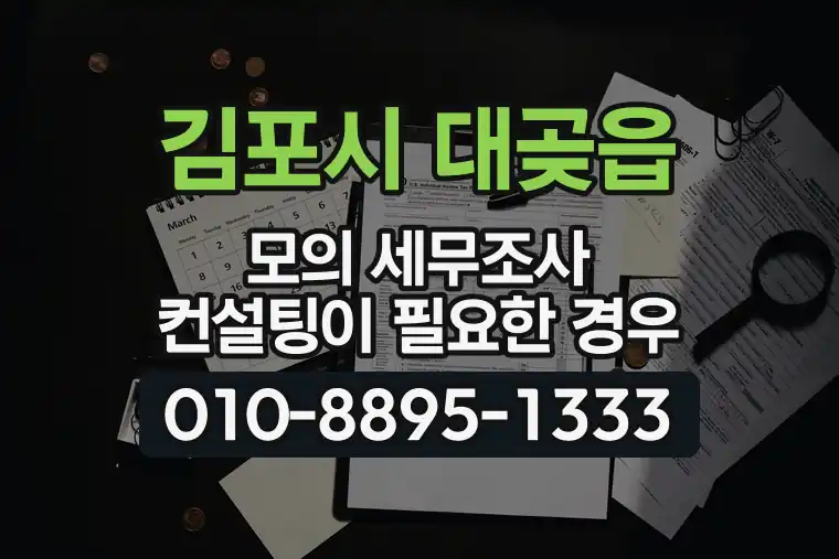 경기 김포시 대곶읍 모의 세무조사 컨설팅이 필요한 경우
