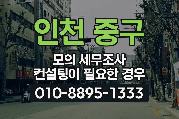 인천 중구 신흥동 모의 세무조사 컨설팅이 필요한 경우