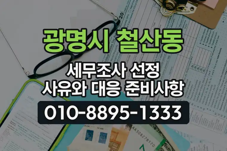 경기 광명시 철산동 세무조사 선정 사유와 대응 준비사항
