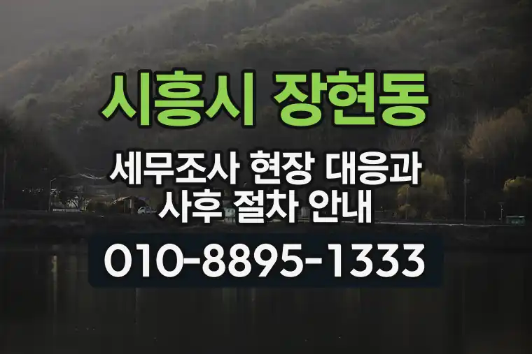 경기 시흥시 장현동 세무조사 현장 대응과 사후 절차 안내