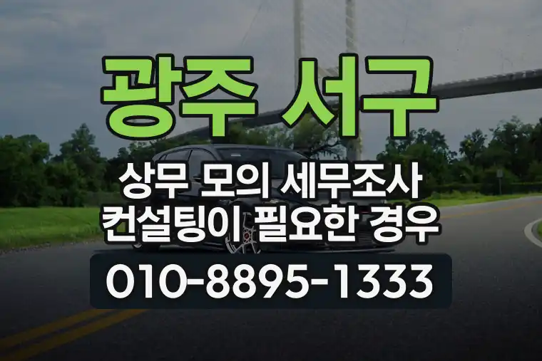 광주 서구 상무 모의 세무조사 컨설팅이 필요한 경우