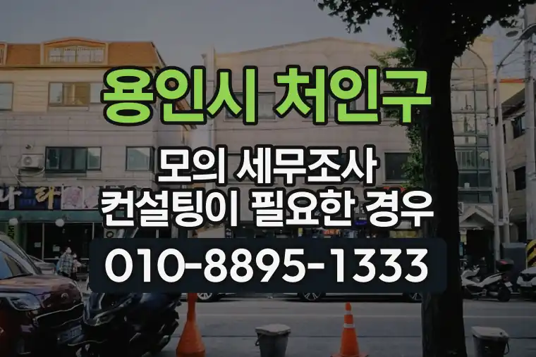 경기 용인시 처인구 삼가동 모의 세무조사 컨설팅이 필요한 경우