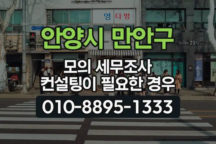 경기 안양시 만안구 박달동 모의 세무조사 컨설팅이 필요한 경우