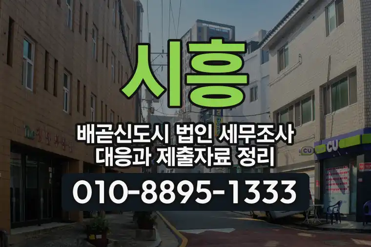 경기 시흥 배곧신도시 법인 세무조사 대응과 제출자료 정리