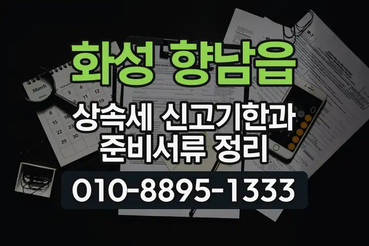 경기 화성 향남읍 상속세 신고기한과 준비서류 정리